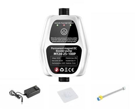 Pompa booster silenziosa for piccole pompe idrauliche domestiche, pompa for carburante for scaldabagno solare permanente automatico, 24 V CC(EU,100Pa)