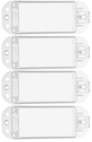 Yardenfun 4 Cubiertas Transparentes Para Interruptores De Pared Interruptores De Luz De Exterior De Palanca Protectores De