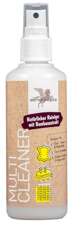 Bense & Eicke MultiCleaner - natürlicher Lederreiniger für Glatt-, Velours- und Nubukleder, Textilien, Biothane, Kunststoffe & Kunstleder - mit Bambusextrakt - 100 ml