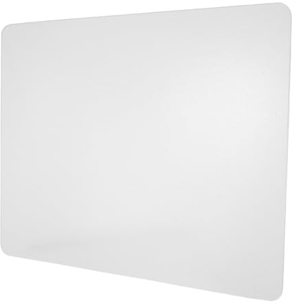 Sosoport Tapis de Souris en Verre Transparent 30 X 36 Cm – Surface Rigide Lisse pour Gaming et Bureau, sous-Main Fin Anti-Rayures, Facile à Nettoyer, Accessoire de Bureau Polyvalent