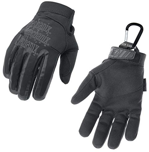 MECHANIX WEAR Element Einsatz-Handschuh, winddicht, wasserabweisend, Touchscreen-fähig + TS Tactical Gear-Karabiner, Original Glove in GrößeS: L
