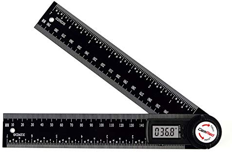 GemRed Digital Angle Finder 360 Degree Digital Protractor with 200mm Folded Length Aluminum Angle Measurement Tool