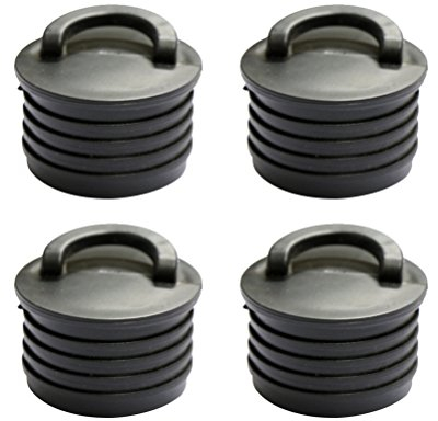 VORCOOL 4 stücke Kajak Klatscher Stopper Ablaufloch Stecker Für Marine Boot 3.5cm (schwarz)