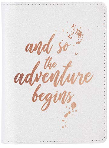 Vivid Hue Reisepass-Etui - Für Frauen & Männer - Kunstleder - Tolles Geschenk für alle Backpacker & Reisende (Adventure Begins)