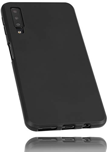 mumbi Hülle kompatibel mit Samsung Galaxy A7 2018 Handy Case Handyhülle, schwarz