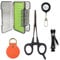 Maximumcatch Maxcatch Fly Fishing Box with Accessories Vest Pack Tool Combo Line Nipper/Forceps/Zinger/Leader Straightener (UMSA Fly Box+Accessories)