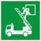 Aufkleber Rettungszeichen „Rettungsausstieg“ Leiter Folie nach ISO 7010 Grün E017 | 20x20 cm Made in Germany