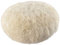 generisch Lammfell Bodenkissen rund Sitzkissen Pouf Creme Weiss aus echtem Island Lammfell mit kurzen Wolle Schaffell Kissen rund Ø 56 cm x 30 cm