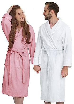 Banzaii Peignoir Éponge 100% Coton avec Capuche - Peignoir pour Homme et Femme