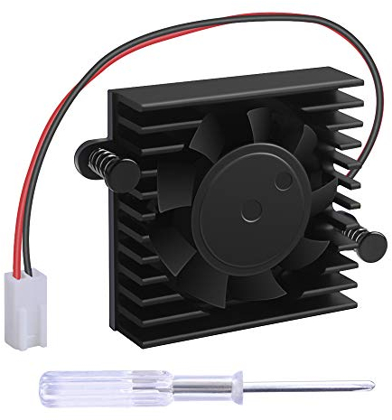 NewHail Ventilador de refrigeración con disipador de calor, 5 V, 2 cables, 2 pines, 10,6 cm, para cámara DaHua DVR/HDCVI