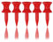 Zivisk Golf Tees Kunststoff 100 Stück Rot 32mm