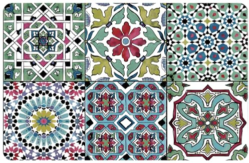 d-c-fix Tischset Rio Faroso - abwaschbare Unterlage für Küche & Esstisch - Platzset Platzdeckchen Teller Platzdecke Tisch-Untersetzer Set - 29 cm x 44 cm eckig