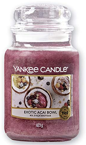 Yankee Candle Exotic Acai Bowl, natürliche Süße exotischer Früchte, Brenndauer 110-115 Stunden, Groß, 1630354E