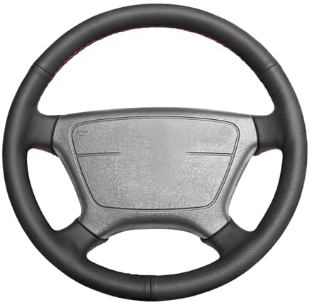 MEWANT Lenkradbezug aus Mikrofaser für Mercedes Benz C-Klasse W202 1994–2020 / CL-Klasse C140 1998–1999 / E-Klasse W210 1996–1999 / E-Klasse W124 1994–1995 / S-Klasse W140 19993–1993–193–199993–1 999.