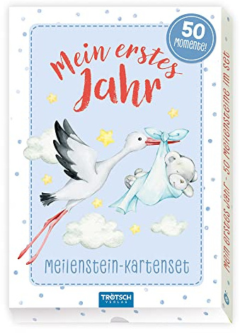 Trötsch Kartenset Mein erstes Jahr 50 Meilensteine: Fotokarten Erinnerungskarten Ereignisskarten