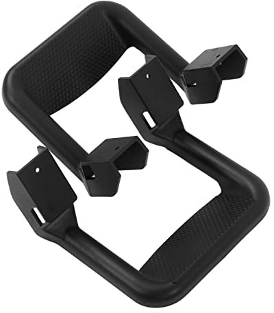 LKW-Trittbretter, Aluminiumlegierung, rutschfeste, strukturierte Oberfläche, 2 Seitenbügel, leicht, für Pickup-Ersatz für Avalanche 2002-2013(Schwarz)