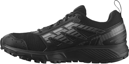 Salomon Wander Men's Trail Running and Walking Shoes, Outdoor ready, Cushy comfort, and Secure foothold, Black, 11.5