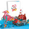 Lovepop® Flamingo 3D Pop-Up Weihnachten Karte Lustige Santa Schlitten Weihnachtskarte | mit Versteckfach für Geldgeschenke & Gutscheine | inkl. Umschlag | Ausziehbare Notiz
