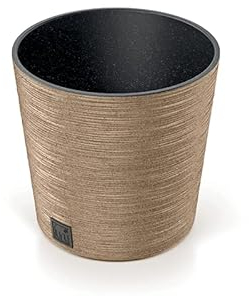 Fora Flowerpots, Stylish and Durable Plant Pots for Indoor and Outdoor Use (Round Pot 30cm - Natural)