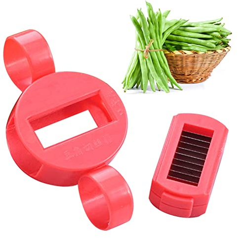 Bean Slicer, Vegetable Runner French Style | Stainless Steel Blades Green Runner Bean Vegetable Slicer Cutter Remover Peeler for Snow Beans Hyacinth Beans