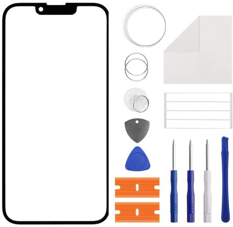 Duotipa New Front Outer Lens Glass Screen Replacement for iPhone 13/13 Pro with Free Repair Tools Kit.(No LCD Touch & Digitizer)-6.1''