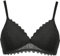 Naturana® Moderner Spitzen-BH ohne Bügel [Cup A-D]: BH Soft Cup mit edler Vollspitze I BH mit Spitze I extraweiche Trägergummis I Unterwäsche Frauen I Spitzen BH 95 Schwarz D