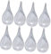 Cabilock 8 Stück Hohle Tropfenkugel Acrylkugeln 6cm Durchsichtige Kugel Weihnachtskugeln Aufhängen Transparent Dekokugel Bastel Set Christbaumkugeln Acrylkugel Zum Basteln Hochzeitsschmuck Transparen