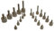 Rändelschraube Typ A aus Messing vernickelt M1,6, M2, M2,5, M3, M4, M5, M6; Länge 2-25mm (M3x10mm, 5)
