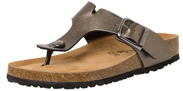 Tamaris Damen Bio/House Slipper Synthetik, grau, 41 EU