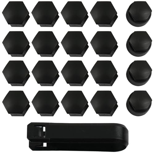 ROBUST 20 Pcs Wheel Bolt Nut Cover Caps Set for Vw Golf Passat Polo T4 T5 Touareg Seat Ibiza Leon Audi A3 A4 A5 Skoda Fabia Octavia Superb 321601173A01C 4F0601173A 8D0012244A