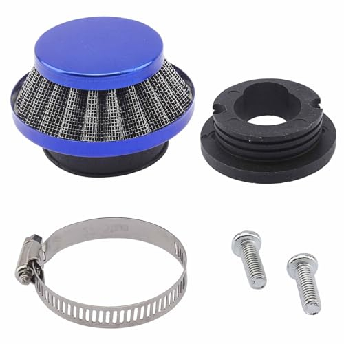 QAZAKY 42mm 43mm 44mm 45mm Air Filter Cleaner for 33cc 43cc 47cc 49cc 50cc 52cc Minimoto 2-stroke Engine Motorcycle ATV Quad Scooter Go Kart Moped Pit Dirt Mini Pocket Kids Racing Super Bike Chopper