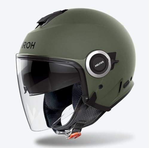 AIROH CASCO JET HELYOS COLOR MILITARY GREEN MATT L