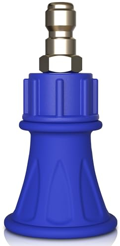 ESSENTIAL WASHER Pressure Washer Nozzle Guard, Stainless Steel, 3.0 Nozzle Size, 40° Angle, Quick Connect, Silver