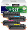 SINOPRINT CRG-067 Tonerkartusche kompatibel mit Canon 067 Toner 067H CRG067H für Canon i-SENSYS MF655CDW Toner LBP631CW MF657CDW LBP633CDW MF651CW-Drucker (Schwarz, Cyan, Gelb, Magenta, mit Chip)
