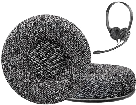 SOULWIT 50mm Ear Pads Cushions Replacement for Sennheiser PX80/PX100/PX100II/PX200, PC30/PC36/PC130/PC131/PC140/PC145, PMX100/PMX200, PXC150/PXC250/PXC300, SC30/SC60/SC75/SC230/SC260/SC630/SC660-Grey