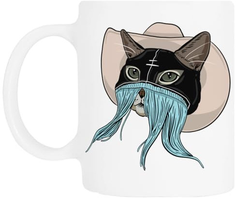 TAMBOOTEE Orville Peck Kitty Cowboy D Bicchiere Da Bere In Ceramica Bianca