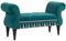 HOMCOM Sitzbank Polsterbank, Samtoptik, Luxus Bettbank mit Holzbeine, Flurbank für Schlafzimmer, bis 150 kg Belastbar, Grün, 117 x 40 x 58 cm