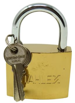 Candado de 63 mm - Candado resistente y seguro. Ideal para bolsos, armarios, puertas y más. | Seguridad fiable | Fácil instalación