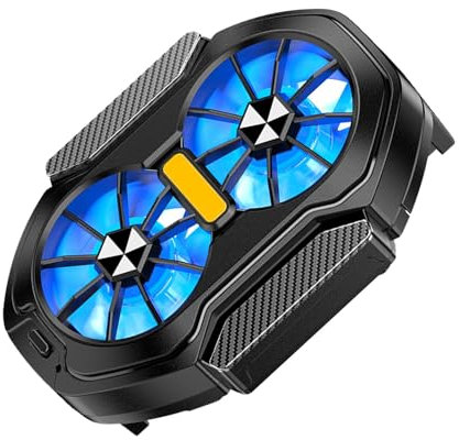 Ventilador para teléfono celular,Ventilador para teléfono, Ventiladores duales ligeros para teléfonos móviles, Fan más fresca del teléfono, refrigerador de enfriamiento rápido del teléfono celular par