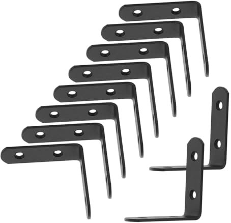 SOLUSTRE 12stücke Förmige Winkelverbinder Für Möbel Regalhalterungen Unterstützung Von Und Schränken Eckwinkel Für Stabilen