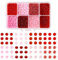 Craftdady Perles rondes brillantes en verre rose rouge 12/0 2 mm pour la fabrication de bijoux, colliers, bracelets, boucles d'oreilles, artisanat, trou : 1 mm