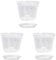 JIHUOO Lot de 3 pots à orchidée en plastique transparent respirant avec trous de drainage et soucoupes 12 cm