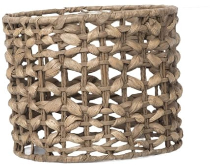 JISADER Woven Lamp Shade Ceiling Fan Light Bulb Cover Light Fixture Shade for Living Room, Brown