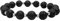 Power Ionics Schwarzer Lavastein-Armband mit 10mm Perlen & Edelstahl – Chakra-Armband für Damen und Herren, Elastisch 17,5-21 cm – Echte Steine Geschenkarmband