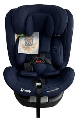 Mobiclinic®, Seggiolino auto, Girevole 360º, Regolazione i-size, Top tether, Gruppo 0/1/2/3, Max. 36kg, Per bambini, Pandafix, 0-12 anni, Cintura a 5 punti, Regolabile, Reclinabile 3 posizioni (blu)