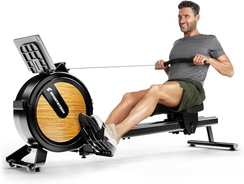 Sportstech PROwer Rudergerät für Zuhause, 32 Stufen Magnetwiderstand, LED Display, Dual Slide Rail, Bluetooth