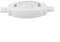 Inline Light Switch with Silver Contacts and IP65 Protection Perfect for Outdoor and Bathroom Use (White 6mm)