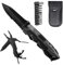 Multitool Werkzeug, 18 IN 1 Faltbares Edelstahl Multifunktionale Zange, Multitools als Schneider, Flaschenöffner und Dosenöffner, mit 9 Schraubendreher Bits und Gurtcliptasche für Väter Papa Geschenk