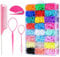 SLXLYH Elastic Hair Ties For Girls With Styling Tools Hair Tie Cutter Tool Fashion Hair Accessories For Kids And Toddler(rubber band plu)