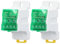 YuXinCat 2 Pièces Bornier Electrique, UKK 80A Vert, Boîte de Distribution Electrique Bornier Connecteur de Fil Electrique Boîte de Distribution de Bornier de Rail DIN de 35mm